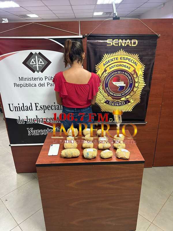 Joven pasajera de minibús cae con paquetes de marihuana skunk en la ruta PY05 - Radio Imperio 106.7 FM