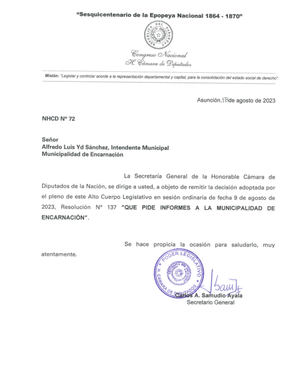 CÁMARA BAJA SOLICITÓ INFORME A LA MUNICIPALIDAD SOBRE EL PROYECTO DE LA TERCERIZACIÓN DE RESIDUOS