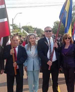 Concejalas liberales (anchistas) acompañaron a don Severo en aniversario de Bella Vista