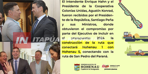 ESTÁ A PUNTO DE CONCRETARSE EL ASFALTADO EN EL TRAMO HOHENAU I - HOHENAU V - Itapúa Noticias