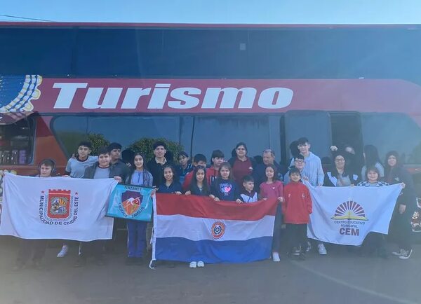 Delegación altoparanaense rumbo a la IX Copa Latinoamericana de Ajedrez Infantil - ABC en el Este - ABC Color