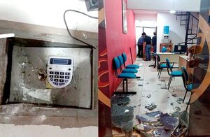 Delincuentes intentan robar la caja fuerte de un local financiero de Ciudad del Este – Diario TNPRESS