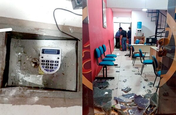 Delincuentes intentan robar la caja fuerte de un local financiero de Ciudad del Este – Diario TNPRESS