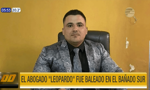 Abogado ''Leopardo'' fue baleado en Bañado Sur | Telefuturo