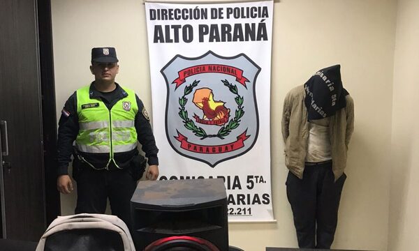 Detienen a ladrón en Hernandarias