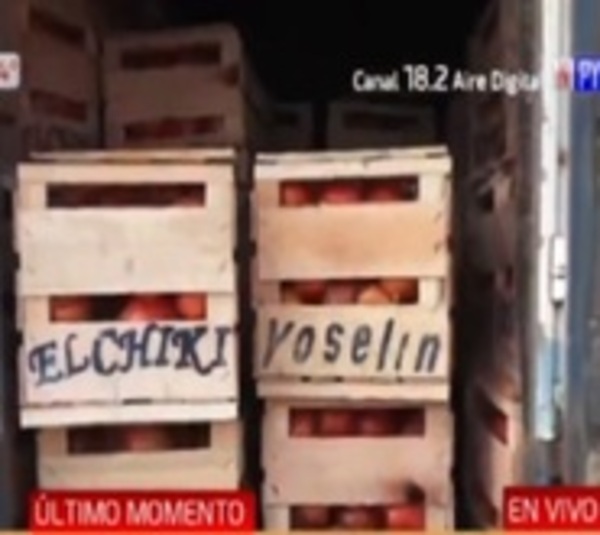 Incautan camión con toneladas de tomates - Paraguay.com