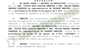 Declaran como improcedentes las reposiciones de procesados en causa Mocipar