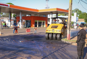 Reparan las avenidas en torno al estadio del Club 3 de Febrero - La Clave
