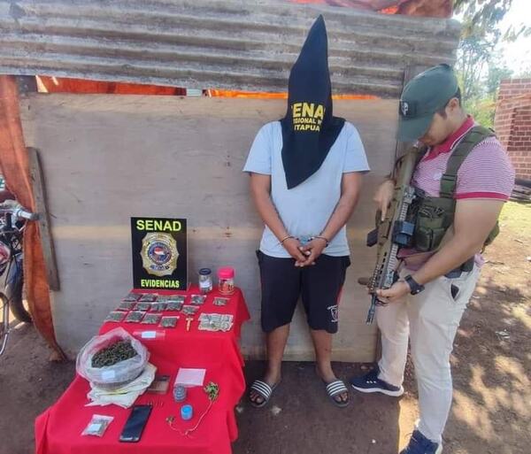 ALLANAN VIVIENDA EN ITA PASO Y DETIENEN A PRESUNTO MICROTRAFICANTE