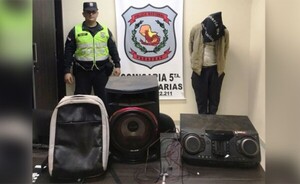 Violó arresto domiciliario para hurtar equipo de sonido