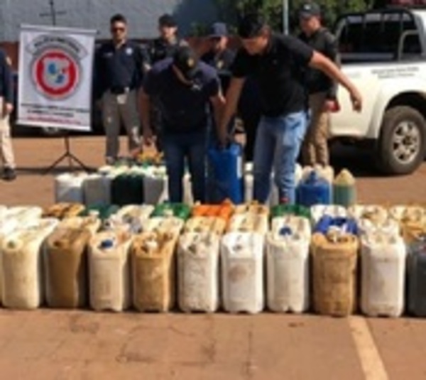 Itapúa: Decomisan importante cantidad de combustible de contrabando - Paraguay.com