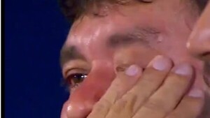 Julio Enciso, emocionado hasta las lágrimas en recibimiento a Olimpia