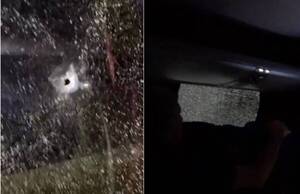 [VIDEO] Rompieron el vidrio del bus de Fluminense: "Tienen que aprender a perder, caramba"