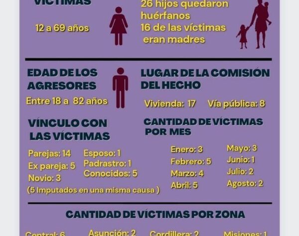 Alarmantes cifras en nuestro país: en 8 meses, 25 feminicidios y 20 tentativas – Diario TNPRESS