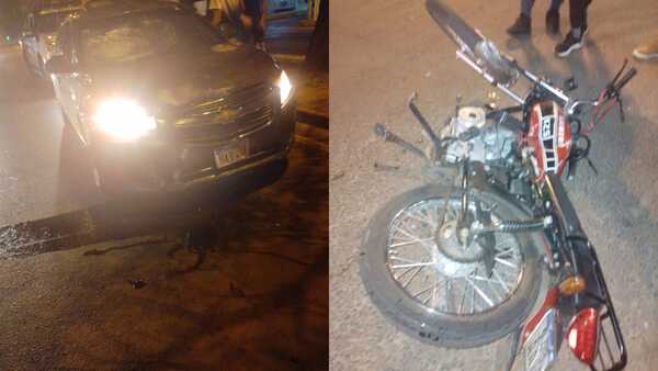 Motociclista gravemente herido tras accidente en el centro de Encarnación.