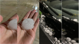 [VIDEOS] Impactante caída de granizo despertó y asustó al rollete
