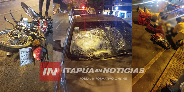 DELIVERY RESULTÓ GRAVEMENTE HERIDO TRAS SINIESTRO VIAL EN ENCARNACIÓN - Itapúa Noticias