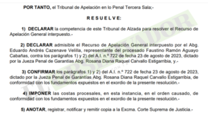 Cámara confirma prisión preventiva del presunto líder narco Faustino Ayala