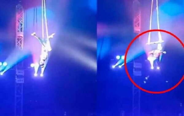 Acróbata de circo sufre caída desde gran altura durante una actuación – Prensa 5