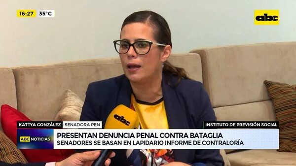 Video: presentan denuncia penal contra Bataglia - ABC Noticias - ABC Color