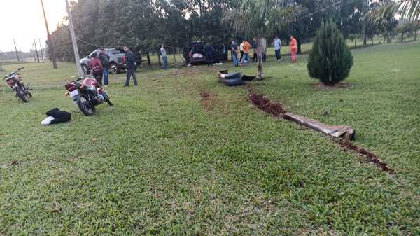 Cuatro heridos tras accidente en J. Eulogio Estigarribia