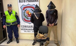 Detenidos por hurtar “motorcito” de agua
