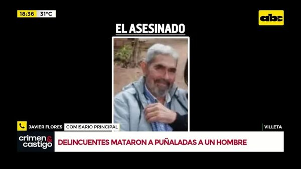 Video: delincuentes matan a granjero de dos puñaladas y se llevan su billetera en Villeta - Crimen y castigo - ABC Color