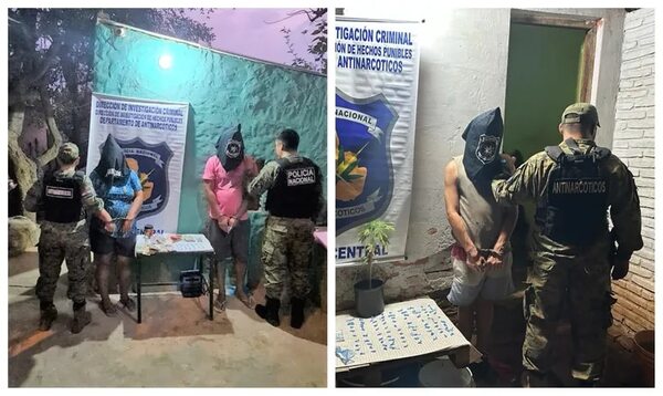 Aprehendidos tras allanamientos contra el narcomenudeo en Asunción - Policiales - ABC Color