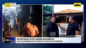 Video: Un detenido por crimen de médico  - ABC Noticias - ABC Color