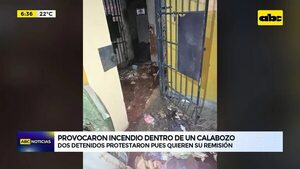 Video: Provocaron incendio dentro de un calabozo - ABC Noticias - ABC Color