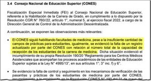 CGR “reprende” al Cones por seguir habilitando facultades de medicina - Nacionales - ABC Color