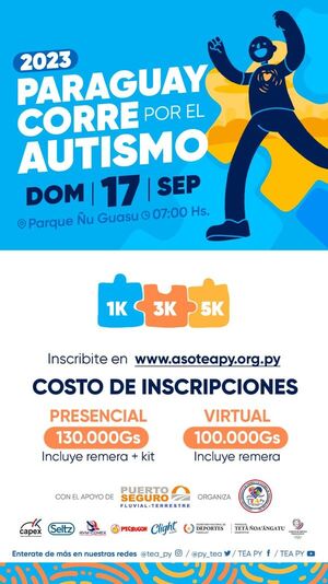 Paraguay corre por el autismo este 17 de septiembre - .::Agencia IP::.