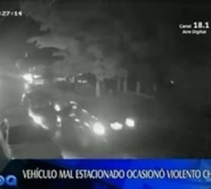 Estacionó mal y provocó accidente - Paraguay.com