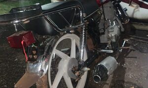 Incautan motocicleta con roncador