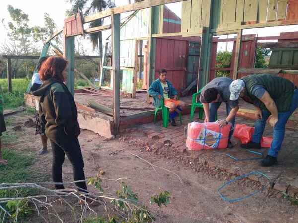 Evalúan daños causados por el temporal en seis departamentos