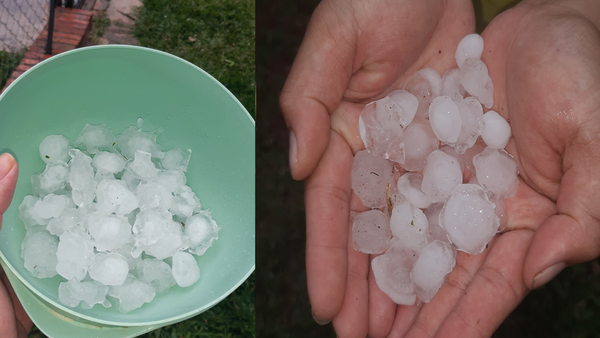 Pobladores de Central reportan caída de granizos en varias ciudades