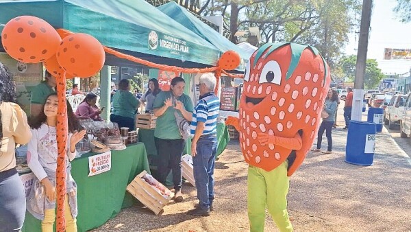 El aroma y sabor de la frutilla cautivaron a los caaguaceños