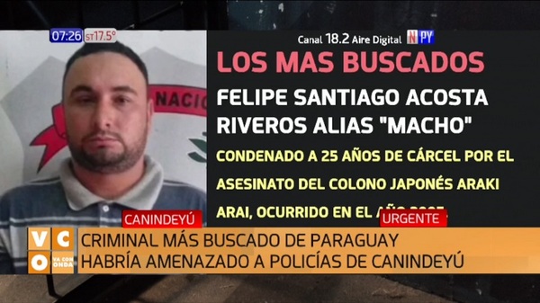 Horda de narcos atacó a balazos a policías en Canindeyú - Noticias Paraguay