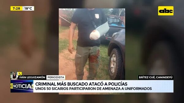 Video: Criminal más buscado atacó a policías - ABC Noticias - ABC Color
