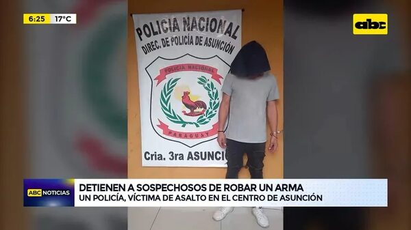 Video: Capturan a sospechosos de robar arma a policía - ABC Noticias - ABC Color