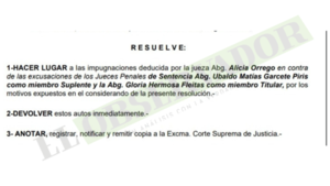 Cámara hace lugar a impugnación e insta a jueces a evitar excusaciones