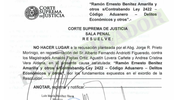 Sala Penal confirma a camaristas en causa por contrabando a exfuncionarios de Detave