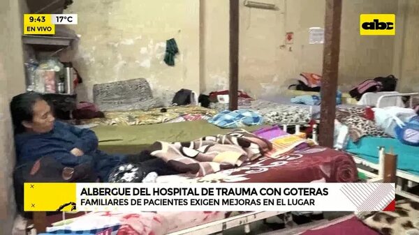 Video: Albergue del Hospital de trauma con goteras - ABC Noticias - ABC Color