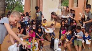 [VIDEO] Dallys Ferreira y su hija dieron un alegrón a una comunidad Maka