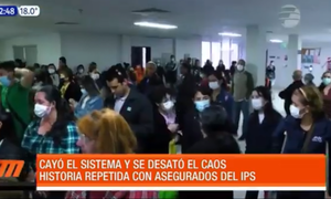 Cayó el sistema y se desató el caos en IPS | Telefuturo