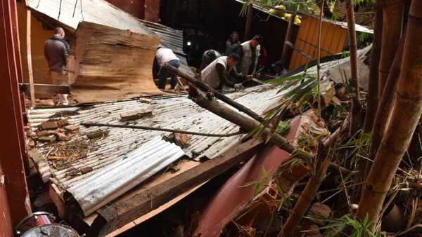 Parte de la escuela de la Orquesta de Cateura se derrumbó tras las intensas lluvias