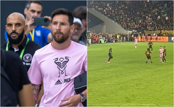 Versus / Guardaespaldas de Lionel Messi interceptó a un hincha que quiso abrazarlo
