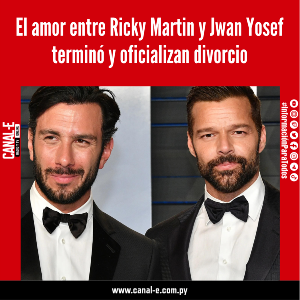 El amor entre Ricky Martin y Jwan Yosef terminó y oficializan divorcio
