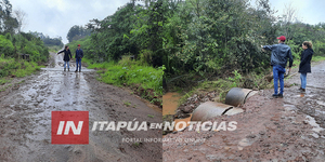 EL INTENDENTE DE NVA. ALBORADA REALIZÓ VERIFICACIONES EN PUENTE DE CALLE D 19 - Itapúa Noticias