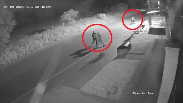 Motochorros atacan a culatazos a una chica para robarle su celu